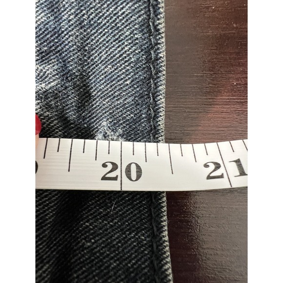 Free People Size M Dark Hooded Knit Denim Jean Jacket - Picture 15 of 15